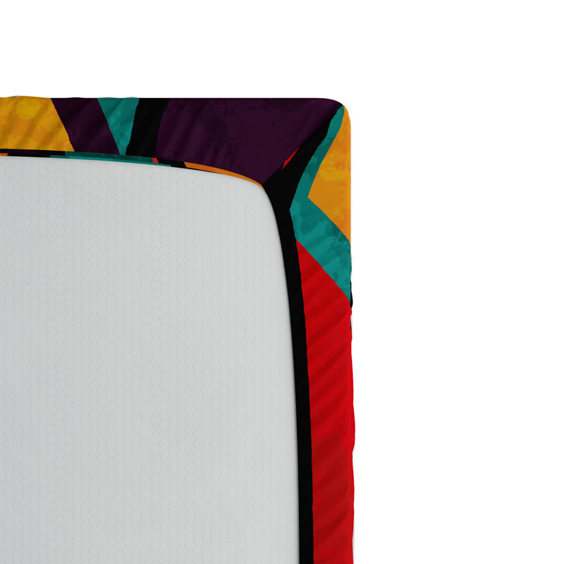 Microfiber Abstract Fitted Sheet, Twin XL Fitted Sheet