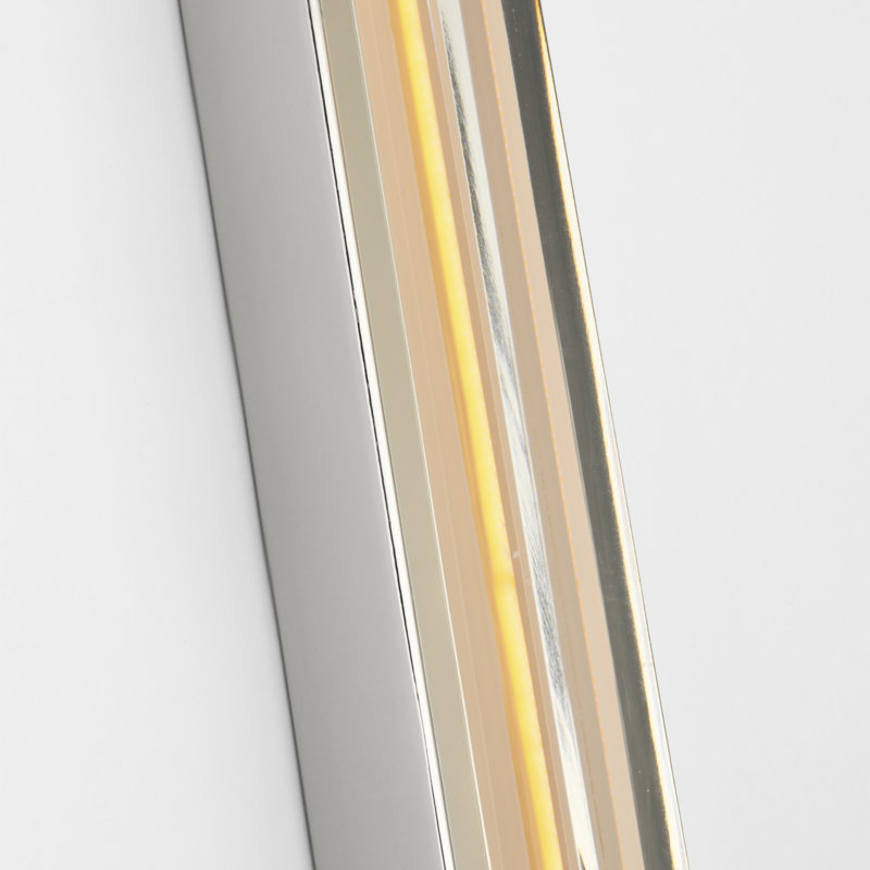 Bloccare 1 - Light LED Vanity Light, 23.9" H x 1.5" W x 1.4" D, Polished Nickel