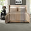 Ensemble de literie en velours Queen, couvre-lit matelassé taupe pour chambres élégantes