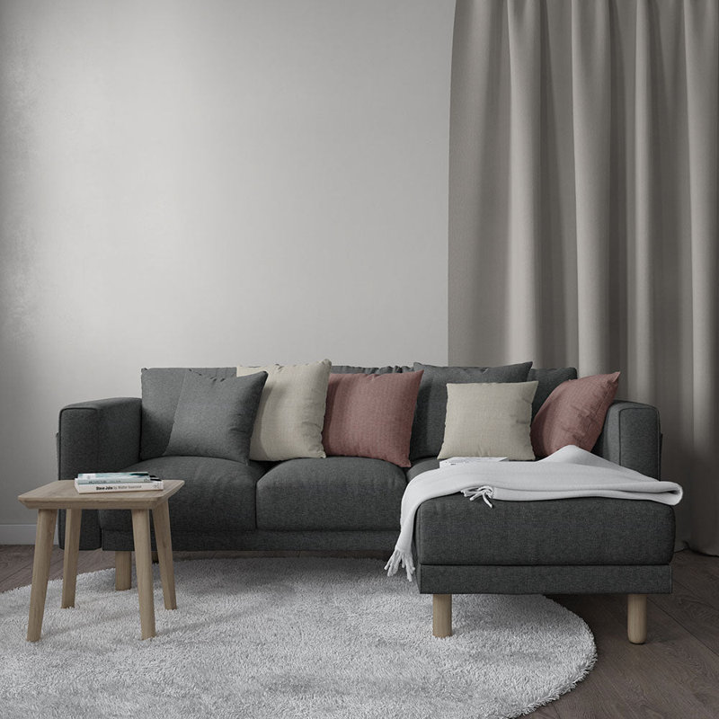 Abbeyshea Blend Woven Plain Fabric By The Yard, Mica