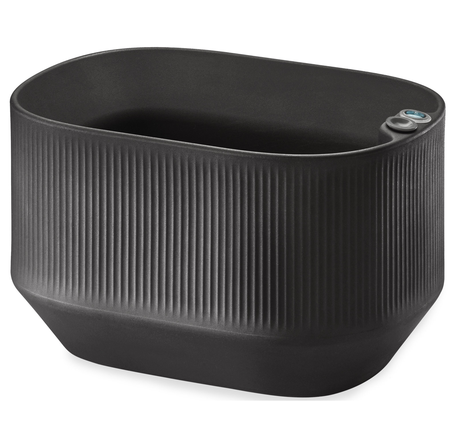 Mod Planter Box, 20" x 14" x 12"H - Mini Trough, Caviar Black