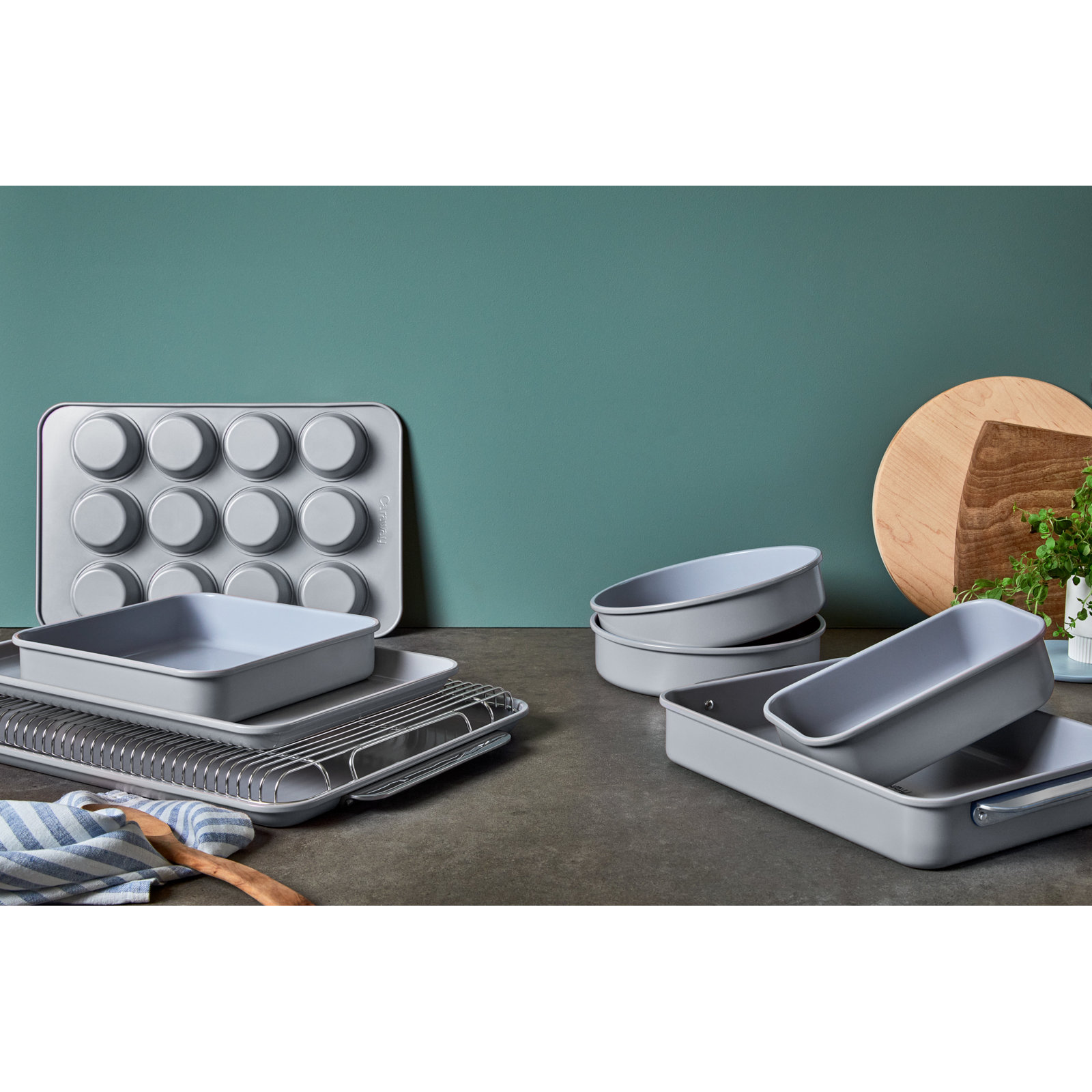 Caraway 11-Piece Nonstick Bakeware Set, Gray