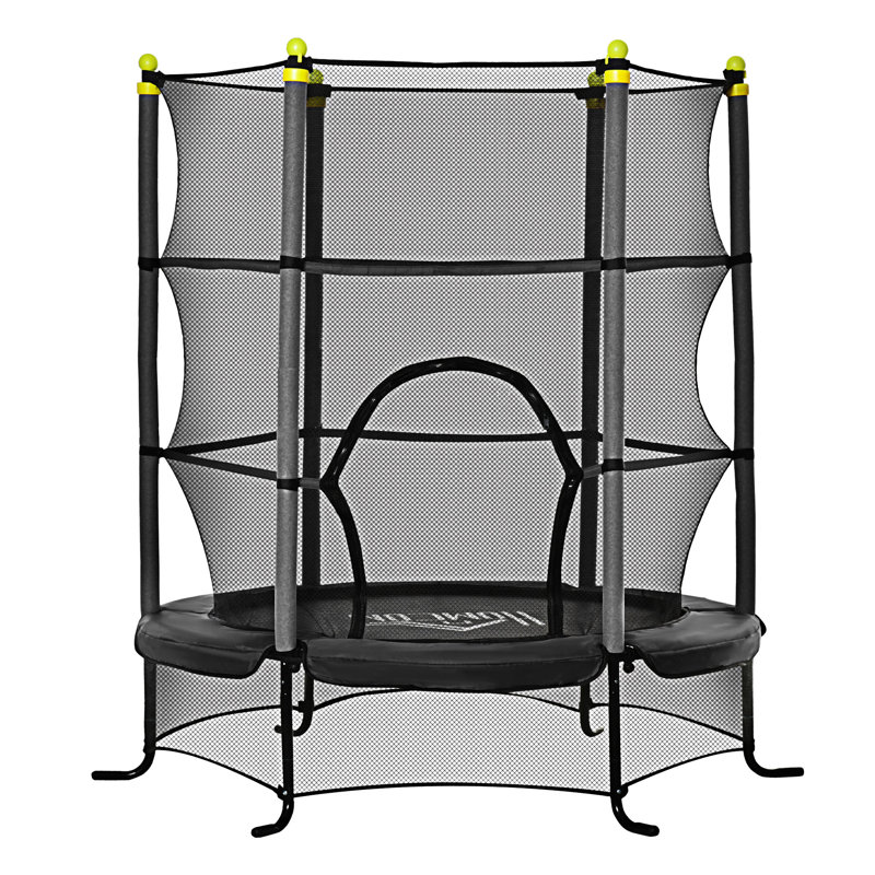 Trampoline pour enfants 5,3 pi Soozier, Noir, noir, noir, noir