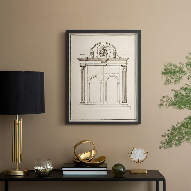 Entrance Framed Print - Solid Wood, 11" H x 9" W, Black