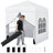 6.5 x 6.5 FT Pop up Canopy Tent with 4 Sidewalls, Wheeled Bag, 4 Sandbags, 8 Stakes-121283446