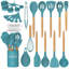 Ensemble d'ustensiles de cuisine Chef 33 pièces, ensemble de spatules antiadhésives en silicone avec support,-86180575