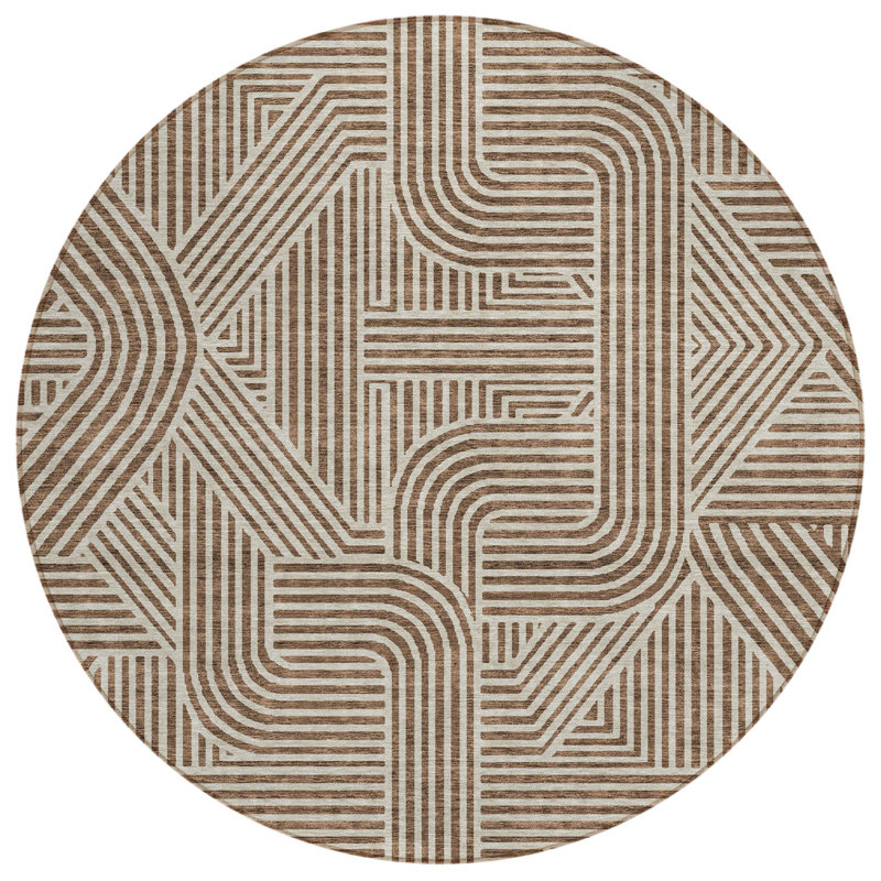 Tapis d'intérieur rond 8 po
