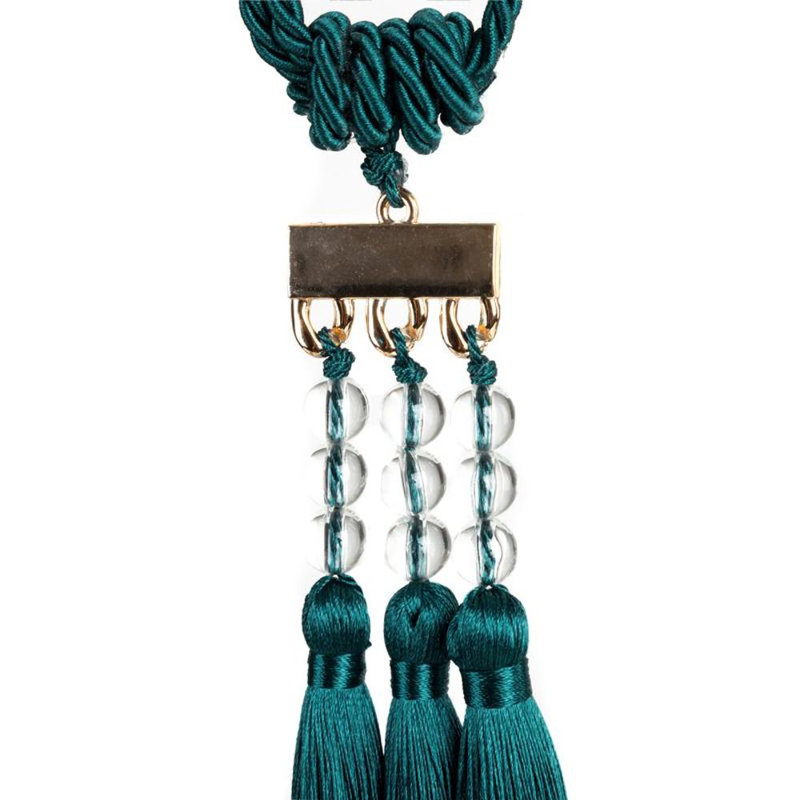 Louissaint Fabric 30cm Curtain Tieback, Green