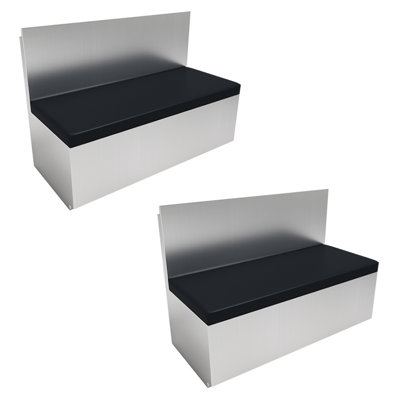 Modern industrial style restaurant cafe bench