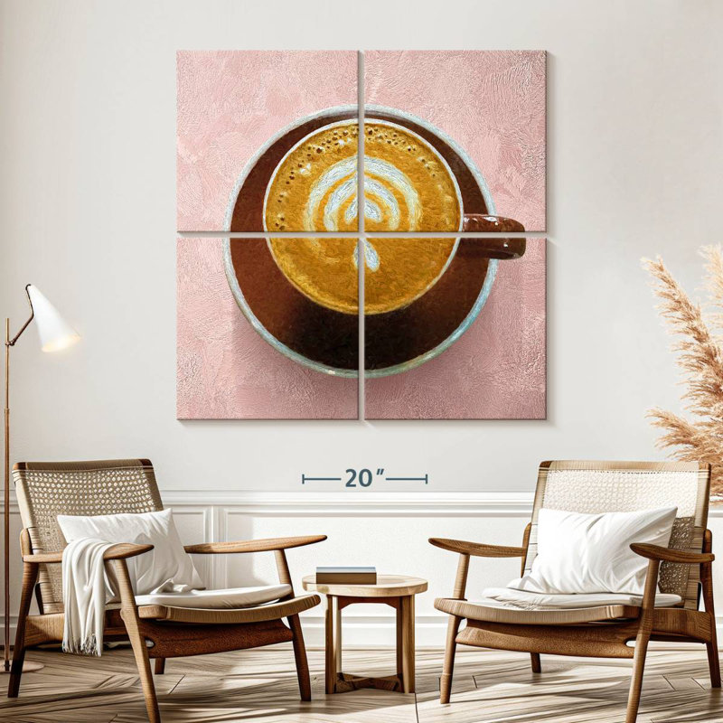 Yarlin Hot Cappuccino Coffee, 57" H x 57" W