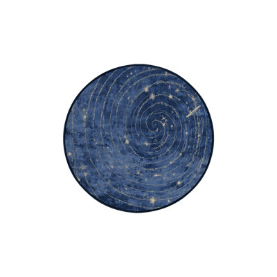 Silky Soft Plush Blue Area Rug