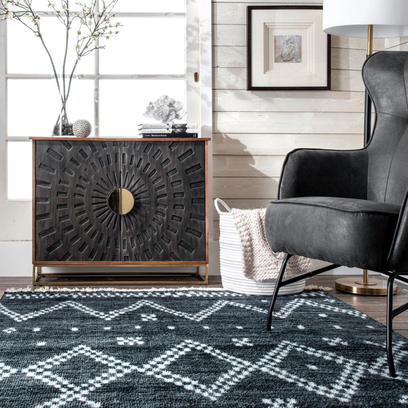 Lavina Moroccan Indoor Rug, Rectangle 6'7" x 9'