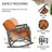 2-Person Outdoor Rocking Chair Set with Table and Cushions-1953454669