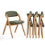 Ensemble de 4 chaises pliantes rembourrées Modern-130036934-130036931