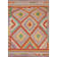 Tapis décoratif multicolore kilim oriental 4 x 5