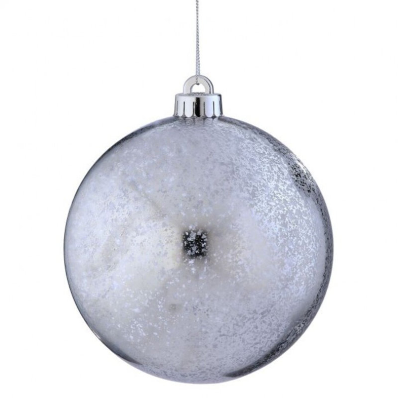 Boîte d'ornement boule de mercure 200mm Vp, Argent argent