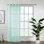 Panneau simple extra long et extra large en faux lin