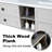 72'' Wall Mounted Double Bathroom Vanity Base Only