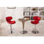 Ensemble de 2 tabourets de bar Upholstery Airlift-571702730