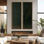 Grand ensemble d'art mural sur toile encadrée - Impressions abstraites vert foncé émeraude - 60 po x 20 po x 2 pièces-1605003091-1605003088