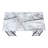 Computer Desk, Home Office, Laptop, Storage Shelves, 48"L, Work, White Marble Look Laminate, Black Metal, Contemporary-2063789213