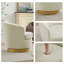 Fauteuil demi-tonneau pivotant en velours Janien-797537522