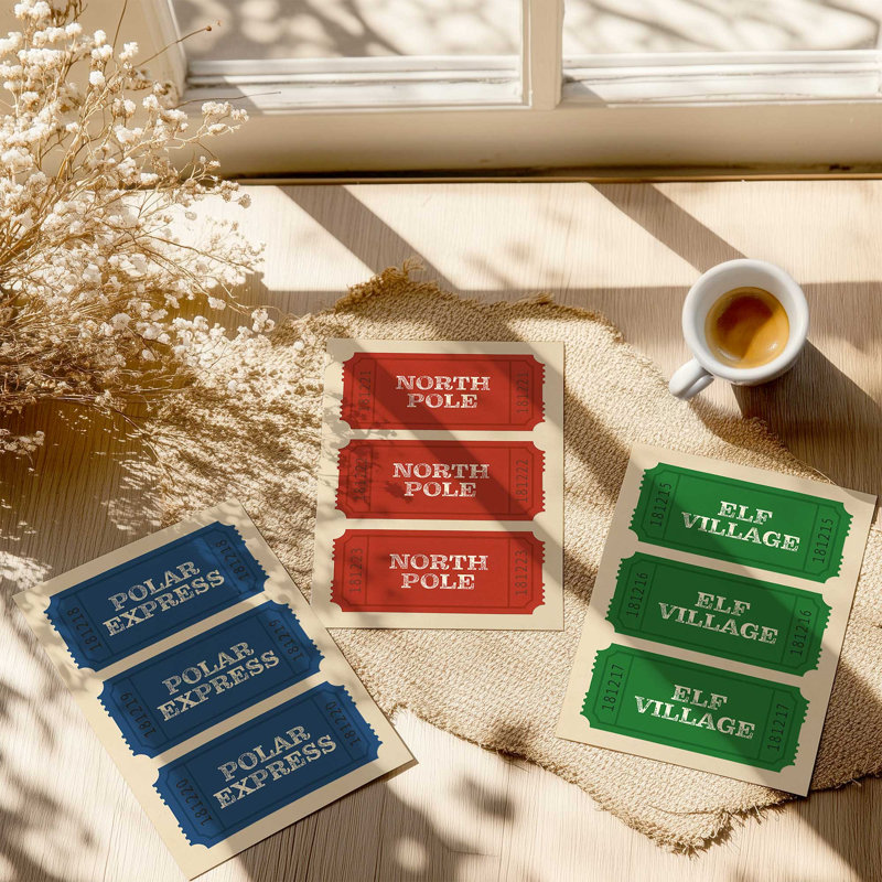 «Holiday Heritage», ensemble de 3 reproductions d'art, H 14 po x l 33 po