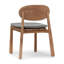 Aston Solid Wood Side Chair in Brown