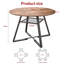 Round Metal Base Dining Table