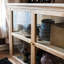 Vitrines en bois massif et verre trempé Burlywood