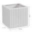 2 Piece White Ceramic Flower Planters Pots