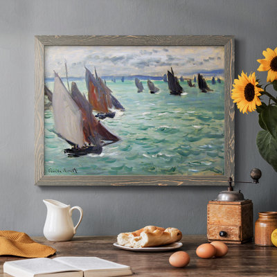 «Fishing Boat At The Sea», 1868, reproduction d'art sur toile
