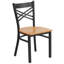 Prompton 'X' Metal Restaurant Chair-1558627199-1515454592