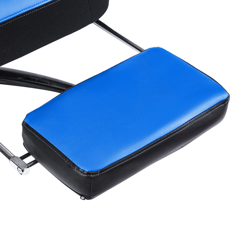 Fauteuil de jeu vidéo ergonomique réglable, Bleu