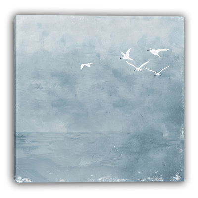 Soaring Skyline Bird Flight Wrapped Canvas Wall Art