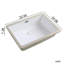 Lavabo encastré rectangulaire en céramique