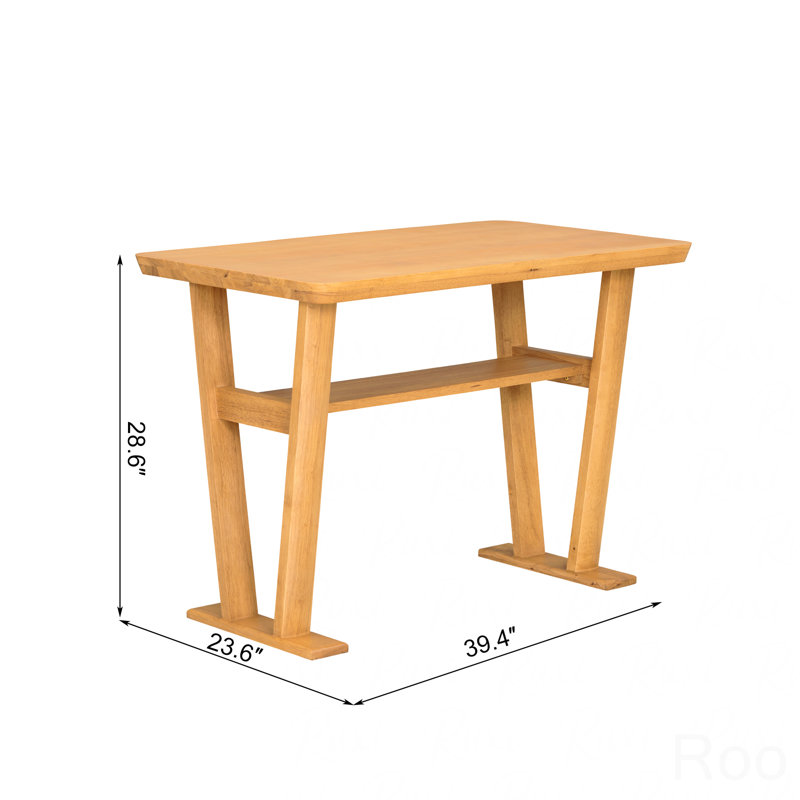 Modern Solid Wood Dining Table – Space-Saving Design