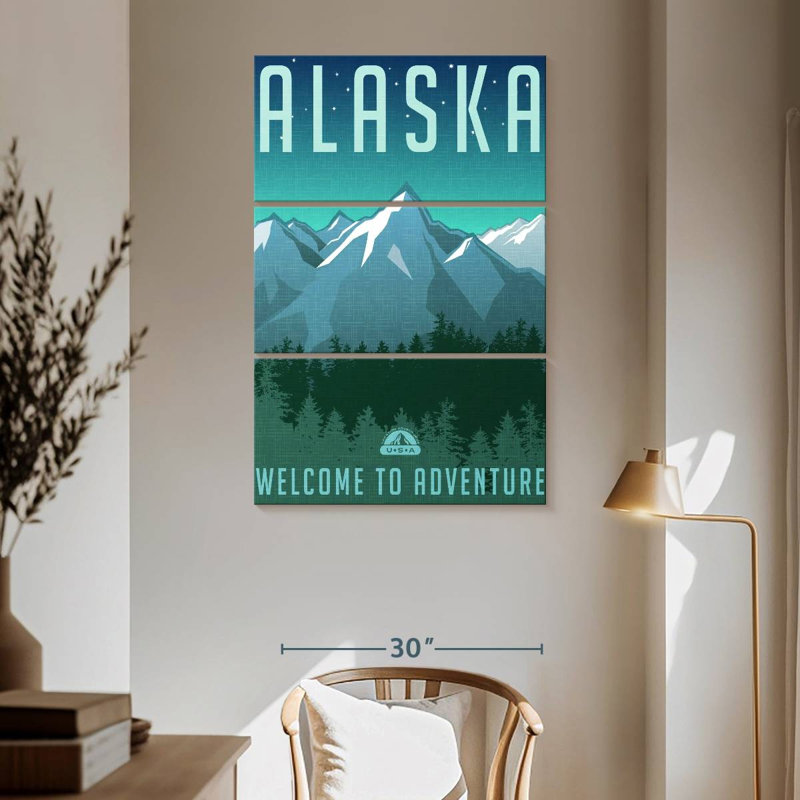 Nicci Alaskan Adventure Welcome, H 65 po x l 42 po