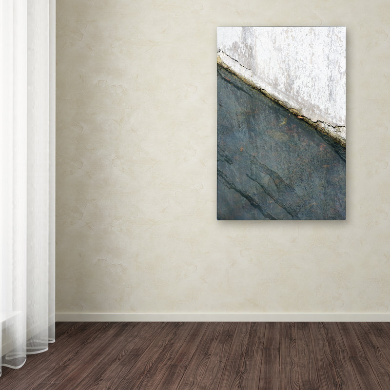 Abstract Concrete Reflection Framed Canvas Print, 20" x 15"