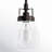 Shameka Steel and Glass 1-Light Single Bell Pendant with Adjustable Hanging Height -2141688055