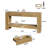 63-Inch  Console Table With 2 Drawers For Living Room, Entrance, Hallway