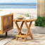 Table pliable et réglable, bois avec finition, capacité de poids élevée, entretien facile