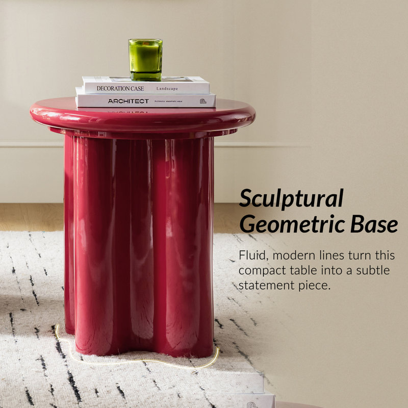 Table de bout Messapian, Rouge
