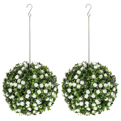 28.00cm Faux Plant in Macrame Hanger