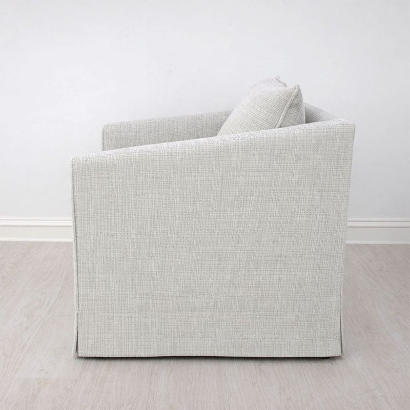 Austin Accent Chair, Pearl Fabric