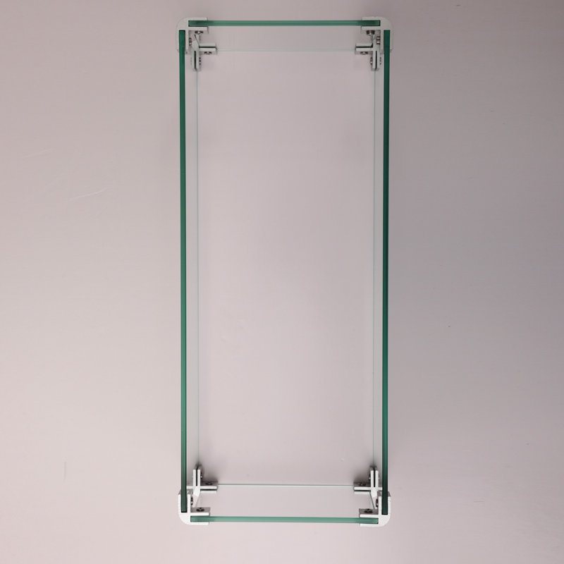 Pare-vent transparent pour foyer rectangulaire, verre, 7,4 po Largeur, 19,58 profondeur, 5,58 hauteur, couvercle en verre pour foyer d'extérieur