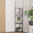 Sector Corner Shelf Lamp 3 Colour Temperatures Led Bulb,corner Lamp With Linen Lampshade