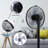 16" Oscillating Standing Floor Fan with Remote Control Timer Adjustable Tilt 12 Speeds Setting