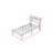 14 Inch Twin Bed Frame With Storage Headboard, Metal Platform Bed Frame With USB-C,Type-C And LED Light, Black-1359853225