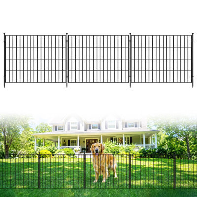 118.11 cm H x 359.66 cm W Steel Fencing Kits Fencing with 5 Panel(s) Included